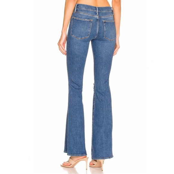 Frame - Le High Flare in Sunfaded Rips - Picture 2 of 6